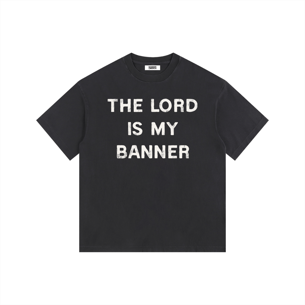 The Lord is My Banner Black Tee
