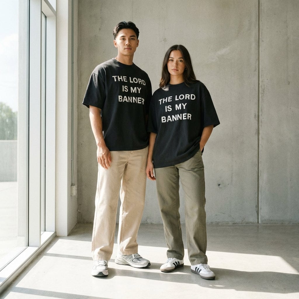 The Lord is My Banner Black Tee