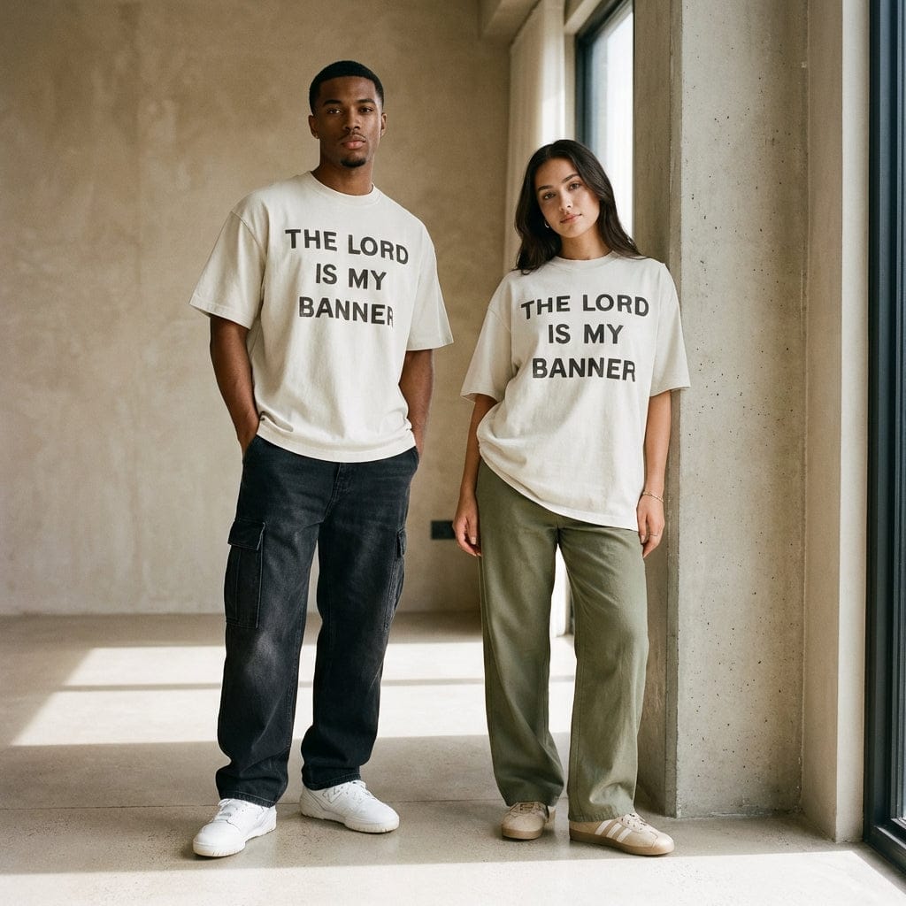 The Lord is My Banner White Tee
