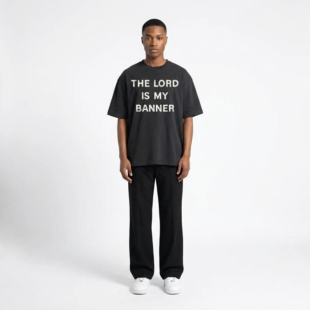 The Lord is My Banner Black Tee